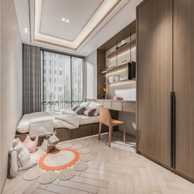 现代儿童房3D模型下载